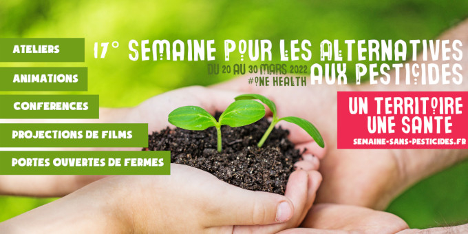 affiche semaine pour les alternatives aux pesticides 2022